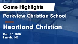 Parkview Christian School vs Heartland Christian Game Highlights - Dec. 17, 2020