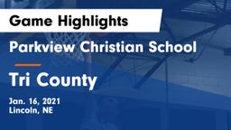 Parkview Christian School vs Tri County  Game Highlights - Jan. 16, 2021