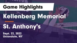 Kellenberg Memorial  vs St. Anthony's Game Highlights - Sept. 22, 2022