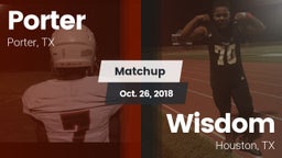 Matchup: Porter  vs. Wisdom  2018