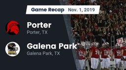 Recap: Porter  vs. Galena Park  2019