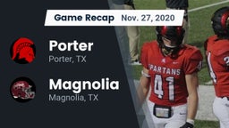 Recap: Porter  vs. Magnolia  2020
