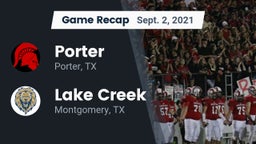 Recap: Porter  vs. Lake Creek  2021