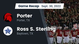 Recap: Porter  vs. Ross S. Sterling  2022