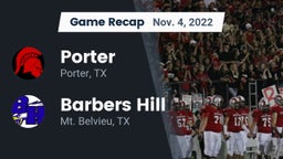 Recap: Porter  vs. Barbers Hill  2022