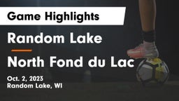 Random Lake  vs North Fond du Lac  Game Highlights - Oct. 2, 2023