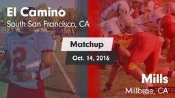 Matchup: El Camino High Schoo vs. Mills  2016