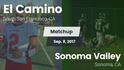 Matchup: El Camino High Schoo vs. Sonoma Valley  2017