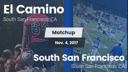 Matchup: El Camino High Schoo vs. South San Francisco  2017