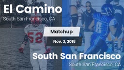 Matchup: El Camino High Schoo vs. South San Francisco  2018