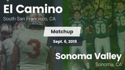 Matchup: El Camino High Schoo vs. Sonoma Valley  2019