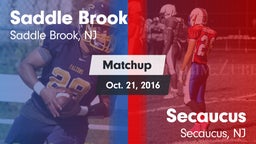Matchup: Saddle Brook High vs. Secaucus  2016
