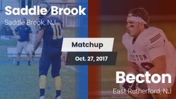 Matchup: Saddle Brook High vs. Becton  2017