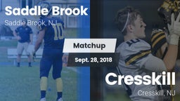 Matchup: Saddle Brook High vs. Cresskill  2018