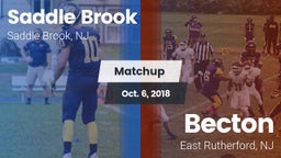 Matchup: Saddle Brook High vs. Becton  2018
