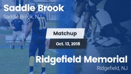 Matchup: Saddle Brook High vs. Ridgefield Memorial  2018
