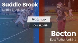 Matchup: Saddle Brook High vs. Becton  2019