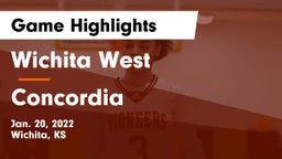 Wichita West  vs Concordia  Game Highlights - Jan. 20, 2022