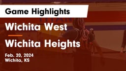 Wichita West  vs Wichita Heights  Game Highlights - Feb. 20, 2024