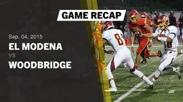 Recap: El Modena  vs. Woodbridge  2015