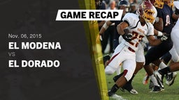 Recap: El Modena  vs. El Dorado  2015