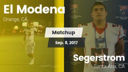 Matchup: El Modena High vs. Segerstrom  2017