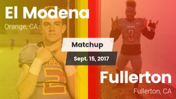 Matchup: El Modena High vs. Fullerton  2017