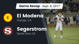 Recap: El Modena  vs. Segerstrom  2017