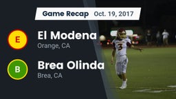 Recap: El Modena  vs. Brea Olinda  2017