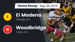 Recap: El Modena  vs. Woodbridge  2019