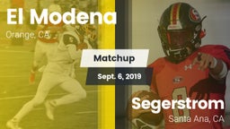 Matchup: El Modena High vs. Segerstrom  2019