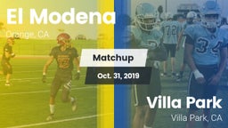 Matchup: El Modena High vs. Villa Park  2019