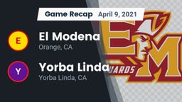 Recap: El Modena  vs. Yorba Linda  2021