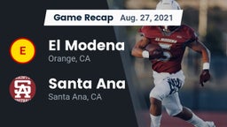 Recap: El Modena  vs. Santa Ana  2021