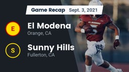 Recap: El Modena  vs. Sunny Hills  2021