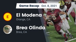 Recap: El Modena  vs. Brea Olinda  2021