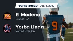 Recap: El Modena  vs. Yorba Linda  2023