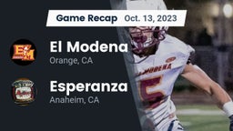 Recap: El Modena  vs. Esperanza  2023
