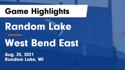 Random Lake  vs West Bend East  Game Highlights - Aug. 25, 2021
