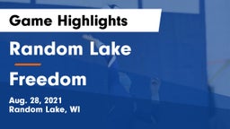 Random Lake  vs Freedom Game Highlights - Aug. 28, 2021