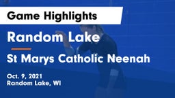 Random Lake  vs St Marys Catholic Neenah Game Highlights - Oct. 9, 2021