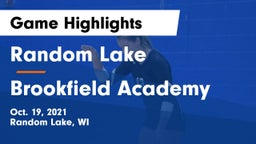 Random Lake  vs Brookfield Academy  Game Highlights - Oct. 19, 2021