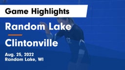 Random Lake  vs Clintonville  Game Highlights - Aug. 25, 2022