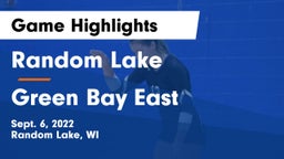 Random Lake  vs Green Bay East  Game Highlights - Sept. 6, 2022