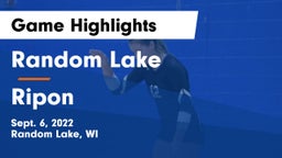 Random Lake  vs Ripon  Game Highlights - Sept. 6, 2022