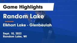 Random Lake  vs Elkhart Lake - Glenbeulah  Game Highlights - Sept. 10, 2022