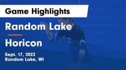 Random Lake  vs Horicon Game Highlights - Sept. 17, 2022