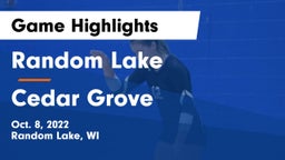 Random Lake  vs Cedar Grove Game Highlights - Oct. 8, 2022