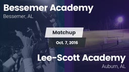 Matchup: Bessemer Academy vs. Lee-Scott Academy 2016