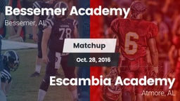 Matchup: Bessemer Academy vs. Escambia Academy  2016